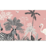 Animals 36x16in custom desk mat, stitched edge – Print My Pad