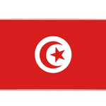 Country 36x16in custom desk mat, stitched edge Tunisia flag – PrintMyPad