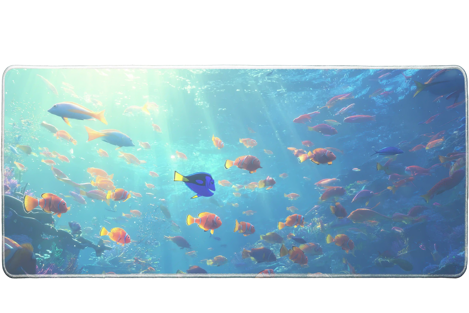 Animals 90x40cm custom desk mat, washable surface – Print My Pad