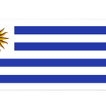 Country 36x16in custom mouse mat, stitched edge Uruguay flag – PrintMyPad