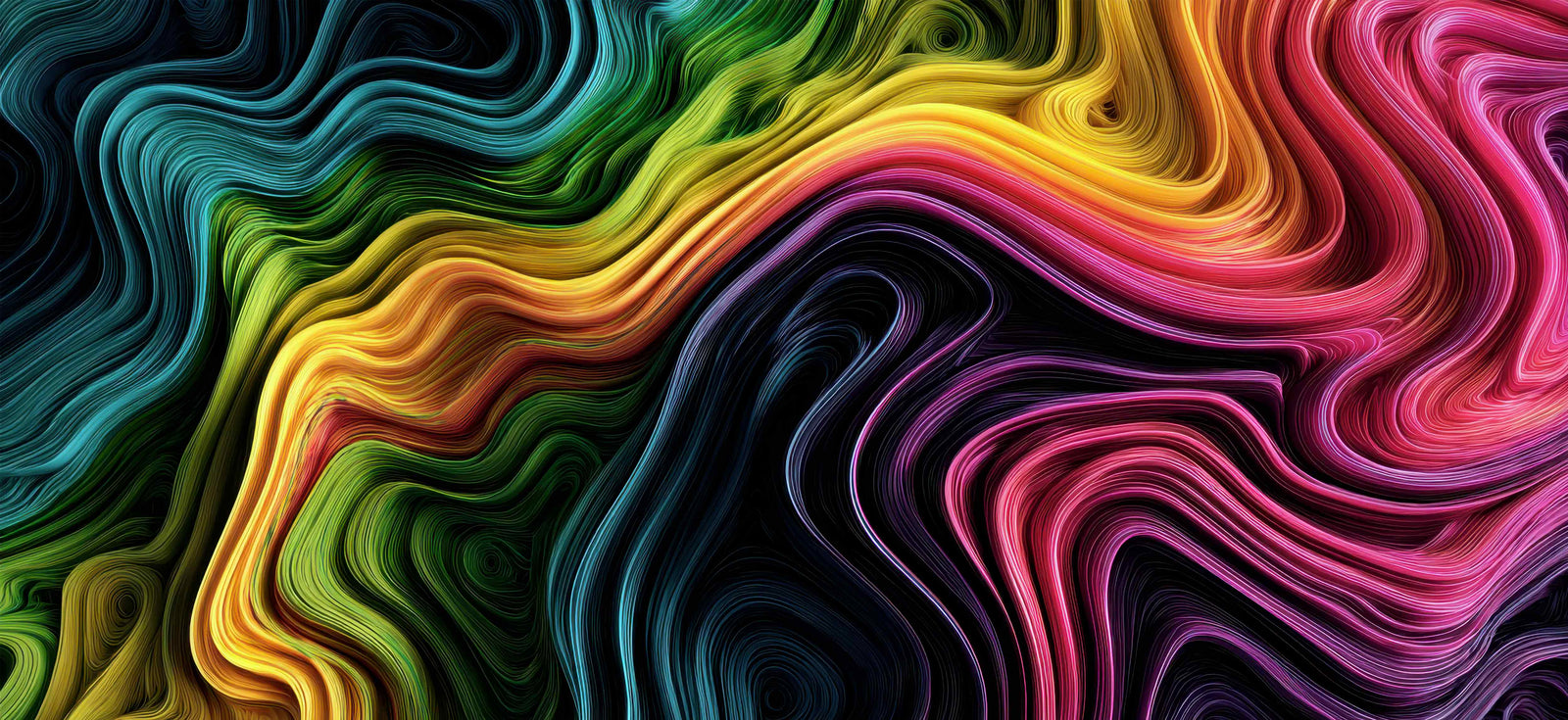 Abstract 90x40cm custom desk mat, stitched edge – PrintMyPad