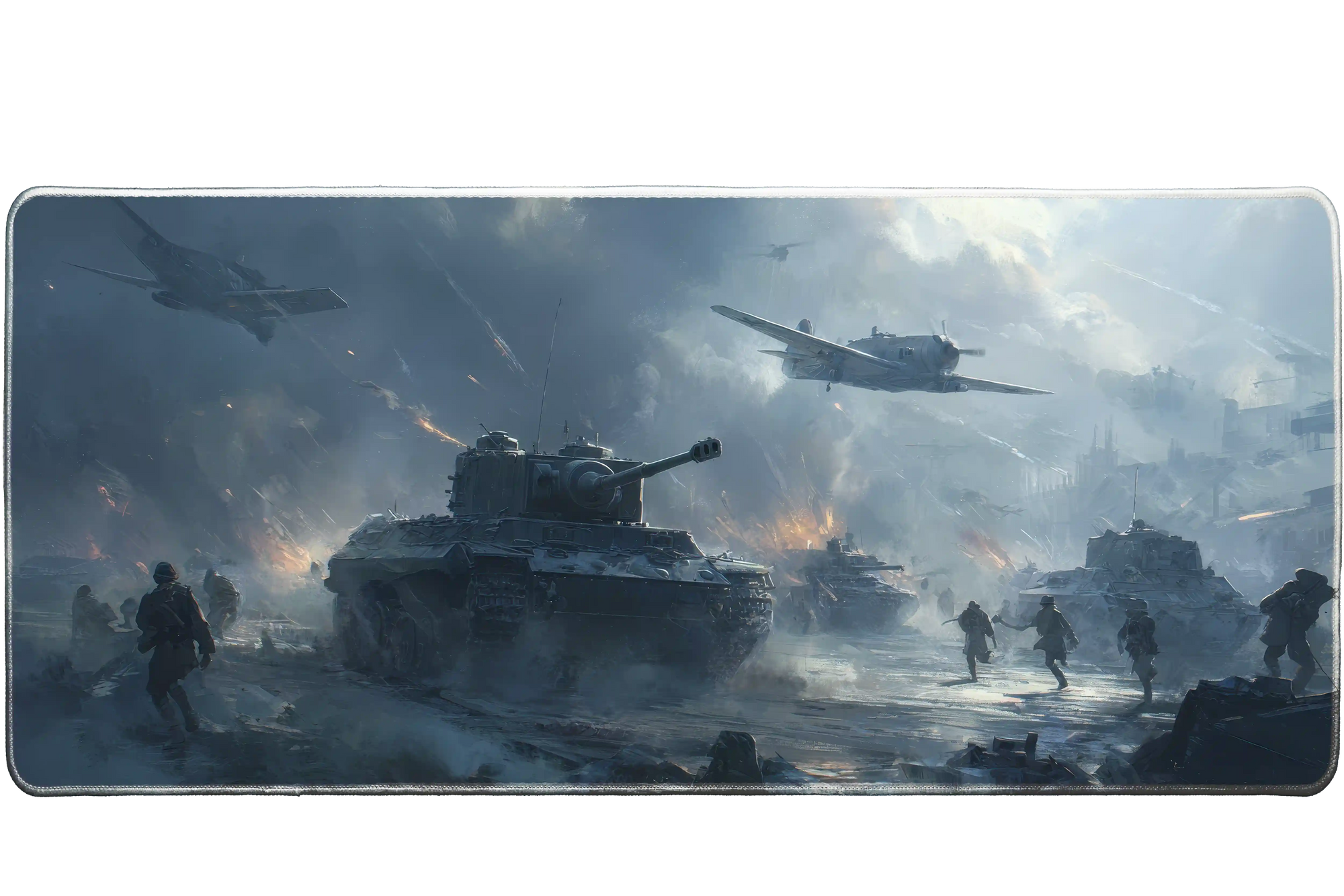 Gaming 90x40cm custom desk mat, stitched edge – PrintMyPad