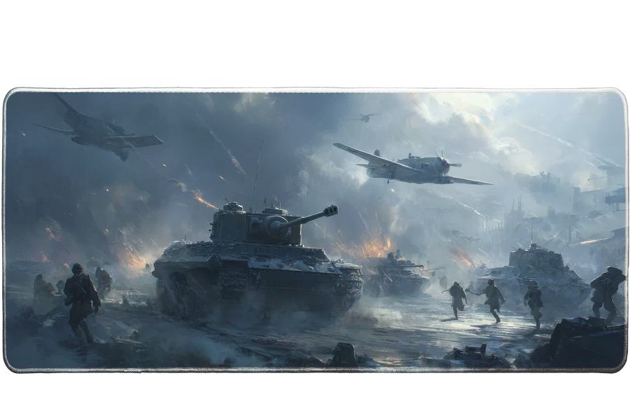Gaming 90x40cm custom desk mat, stitched edge – PrintMyPad
