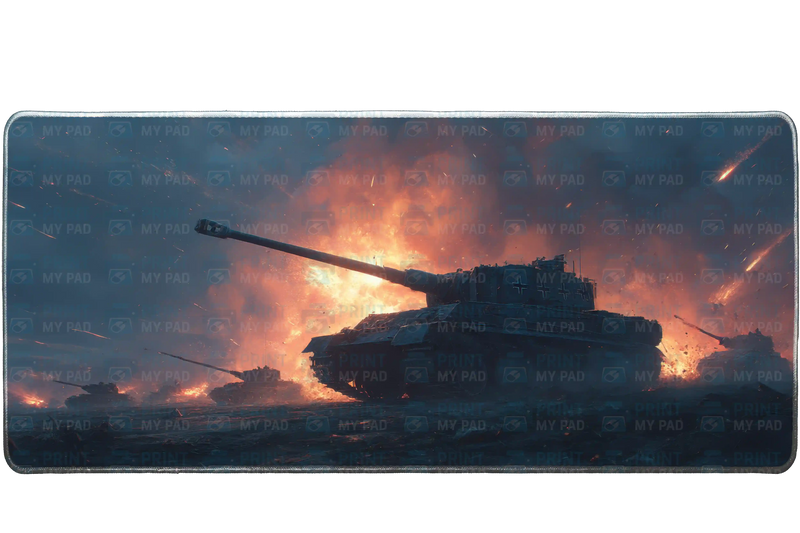 Gaming 90x40cm custom desk mat, non-slip rubber base – Print My Pad