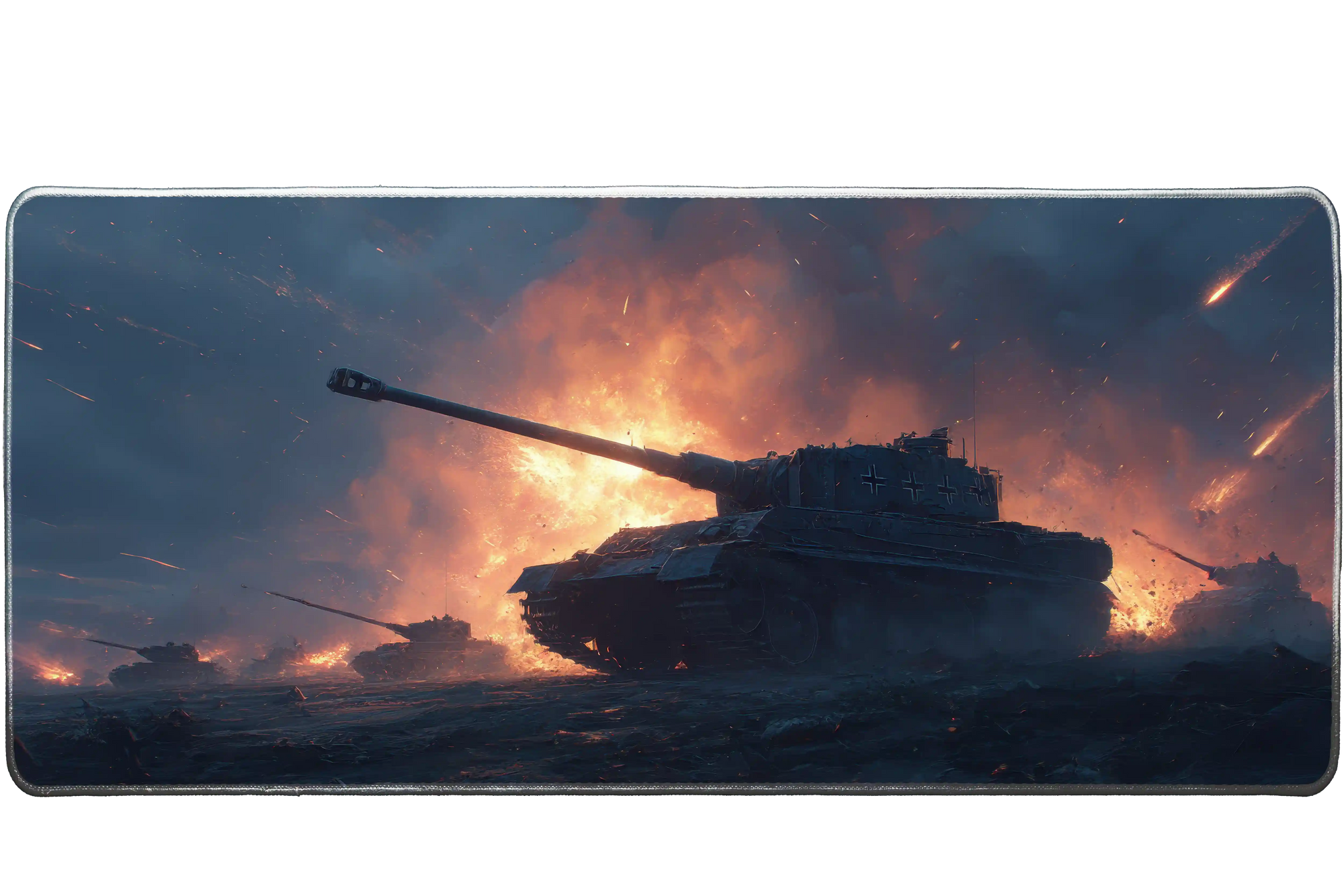 Gaming 90x40cm custom desk mat, non-slip rubber base – Print My Pad