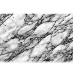 White Marble desk mat artwork in a wide product view