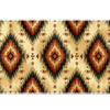 Southwestern Woven desk mat artwork in a wide product view
