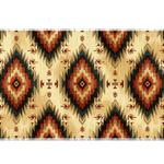 Southwestern Woven desk mat artwork in a wide product view