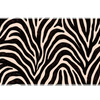 Neutral Zebra Print desk mat artwork in a wide product view