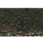 Complete dark zombie horde survivor artwork printed across a large keyboard and mouse mat