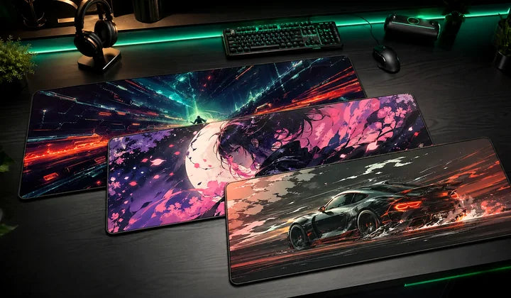 Custom desk mat examples
